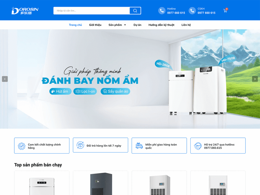 Shop máy hút ẩm Dorosin